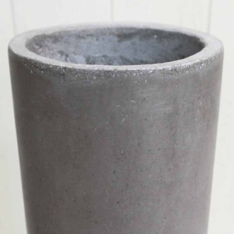 鉢　特殊なオリジナル鉢 鉢カバー ソンク シリンダー 10号鉢用 チャコールグレー #KONTON SK