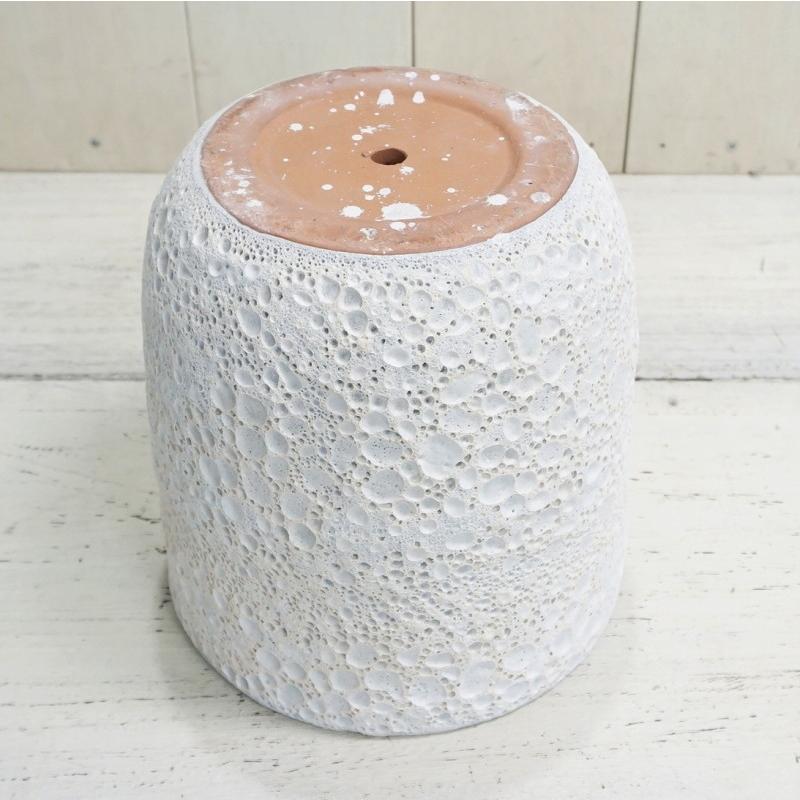 植木鉢 おしゃれ アンティーク 陶器鉢 IS101M 18cm 6号 ブルー