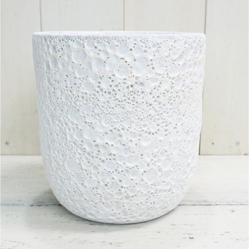 植木鉢 おしゃれ アンティーク 陶器鉢 IS101M 18cm 6号 ブルー 底穴