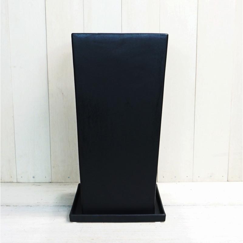 植木鉢 おしゃれ 陶器鉢 トールスクエア S (2色) 25cm 8号 穴