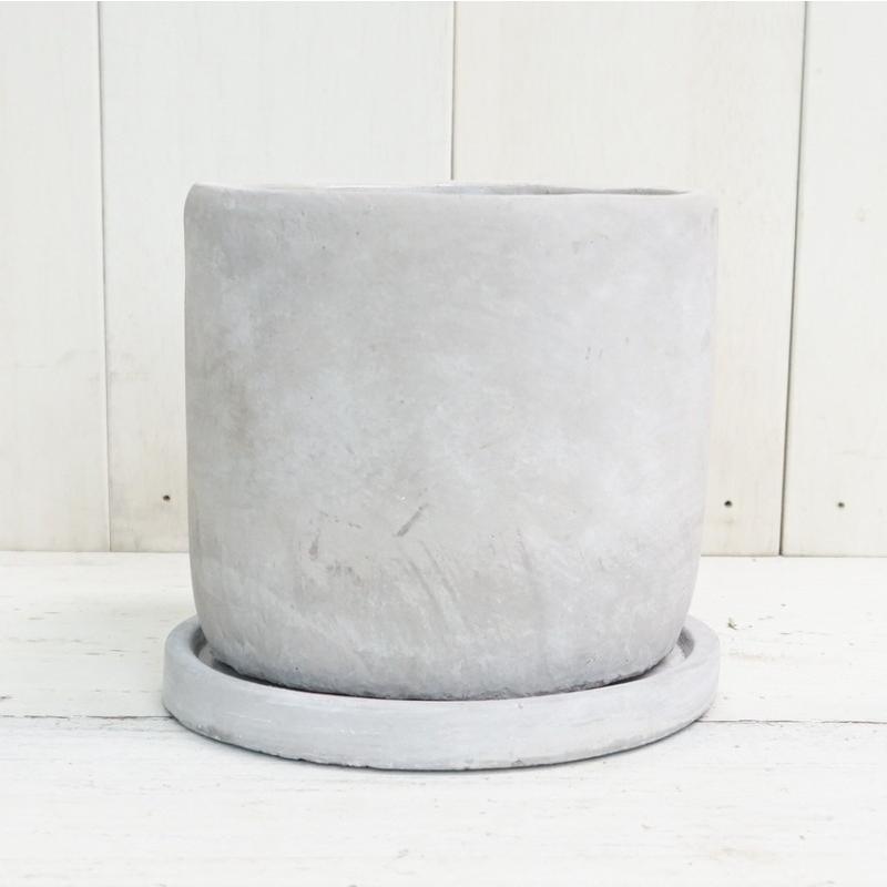 植木鉢 おしゃれ セメント コンクリシリンダーM 14cm 4.5号 穴あり