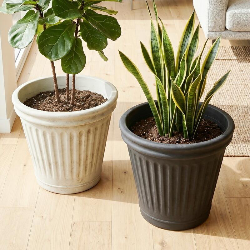 植木鉢 おしゃれ 軽い リーニュグレイブサークルS(3色) 外径35cm 11号