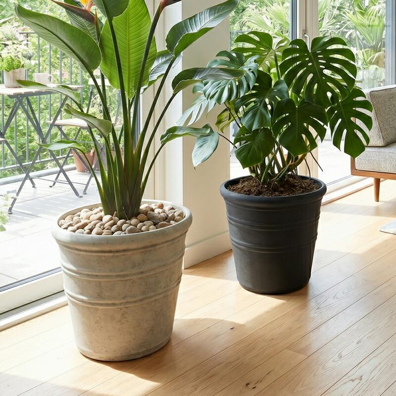 【Filet】フィレ サークル L 植木鉢 鉢植え 鉢 アンティーク かっこいい 植木鉢 おしゃれ 軽い トロワグレイブサークルM(3色) 外径40.5cm 13号