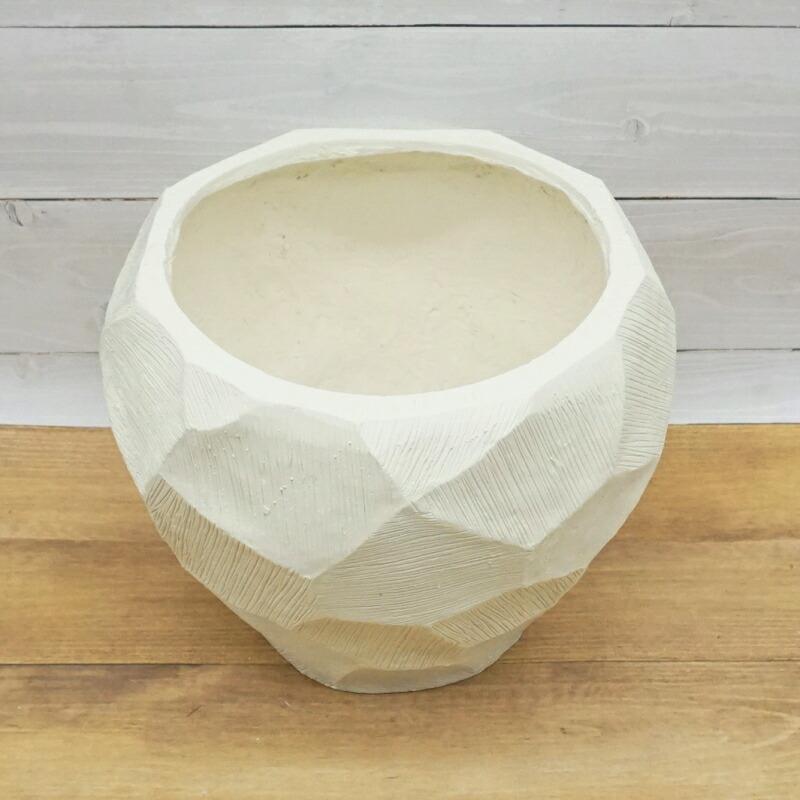 植木鉢 おしゃれ ファセットサークルM(2色) 最大外径29cm 9号(7号用