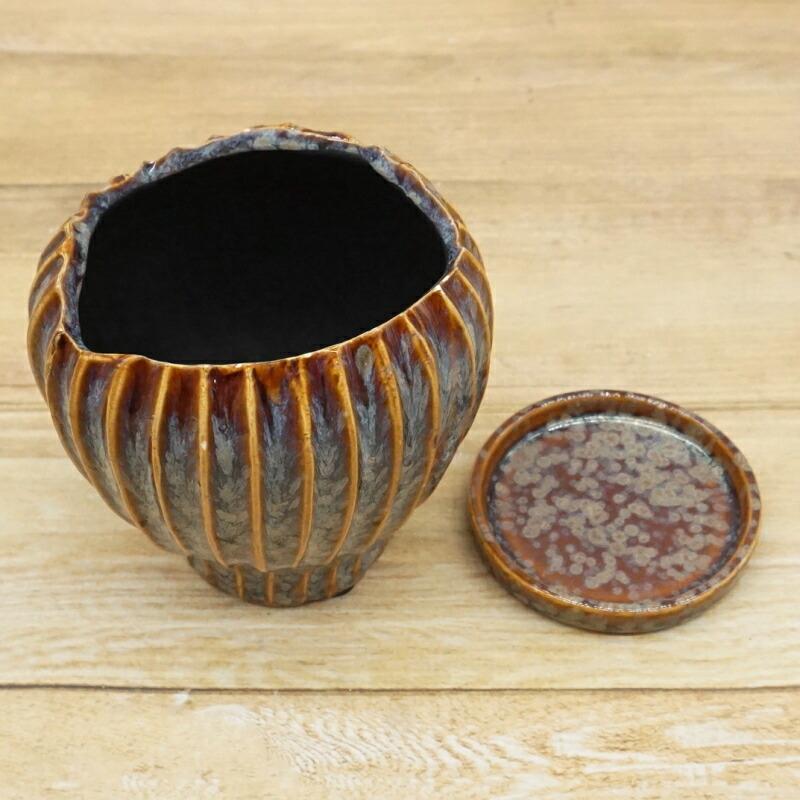 植木鉢 おしゃれ 陶器鉢 ポリバーティカルポットS (2色) 胴部最大外径