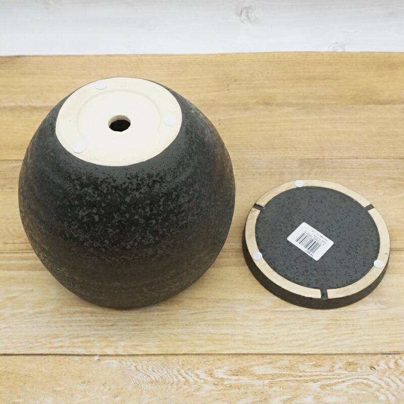 植木鉢 おしゃれ 陶器鉢 クルブボウルポットL (2色) 胴部最大外径20.5