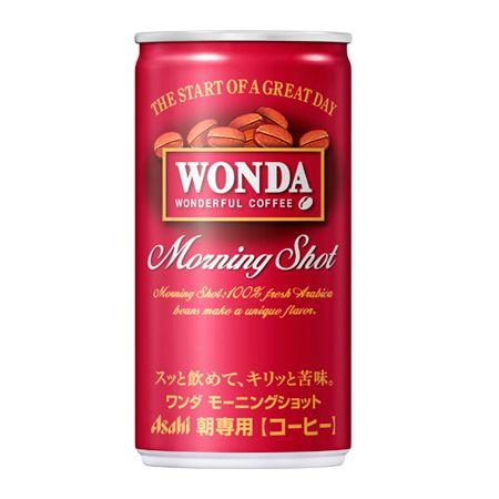 ワンダ モーニングショット185g 缶 &times; 72本 （3ケース） WANDA 送料無料 朝専用 缶コーヒー 缶珈琲 アサヒ飲料