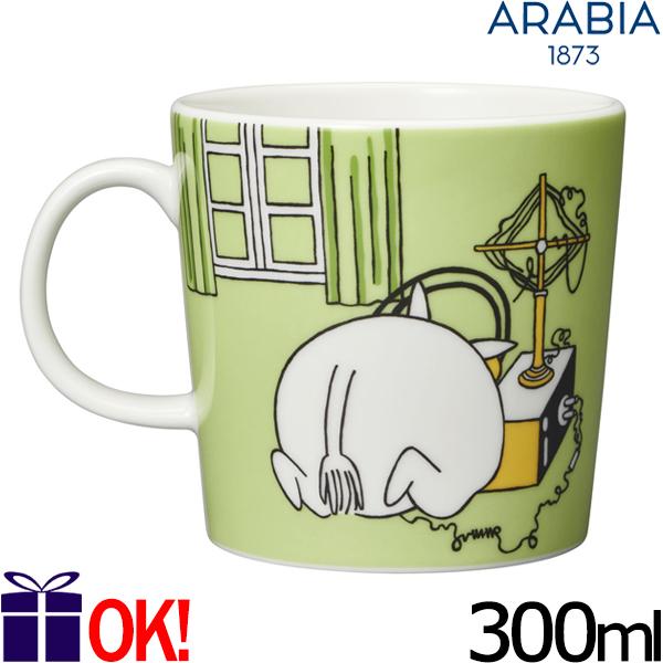 アラビア ムーミン マグカップ 300ml ムーミン グリーン 100609 ARABIA Moomin Moomin Green｜aarkshop｜02