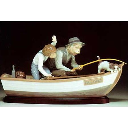 LLADRO リヤドロ おじいちゃんと魚釣り東ハ:【LLADRO/リヤドロ