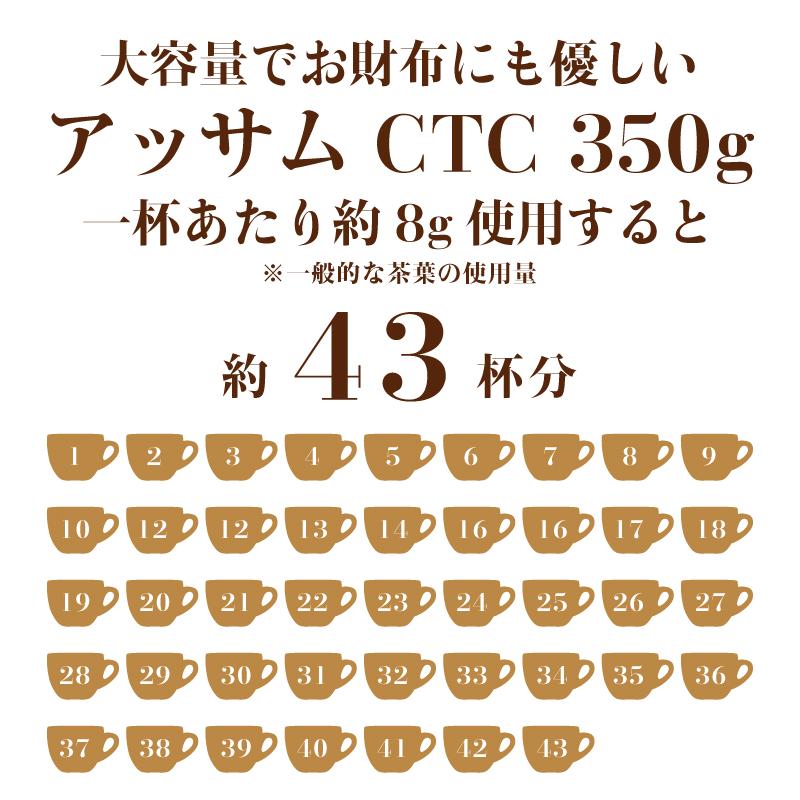 アッサムCTC 350g チャイ用紅茶葉 ゆうパケット便送料無料｜aarti-japan｜11