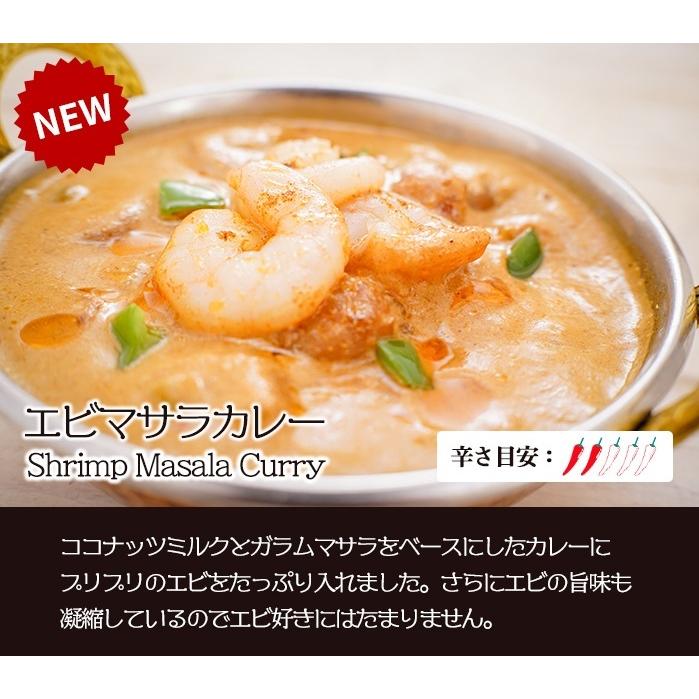 カレー エビマサラカレー 180g 単品 箱なし ゆうパケット送料無料 レトルト｜aarti-japan｜02