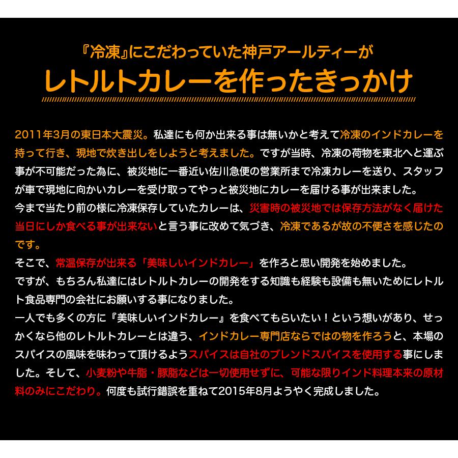 カレー 選べる 3食セット レトルトカレー インドカレー 神戸アールティー 送料無料｜aarti-japan｜10