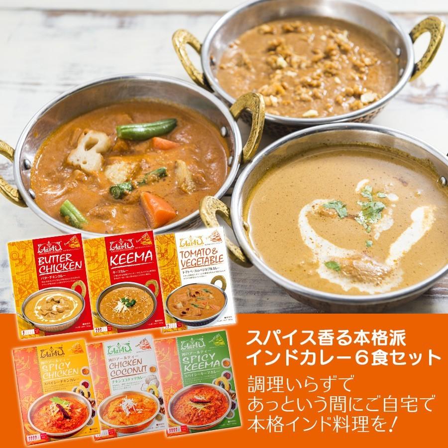 カレー レトルトカレー インドカレー  6種類 各1個 (180g×6個) 熨斗対応 ≪パッケージ版≫ 神戸アールティー 送料無料 hawks202111｜aarti-japan｜03