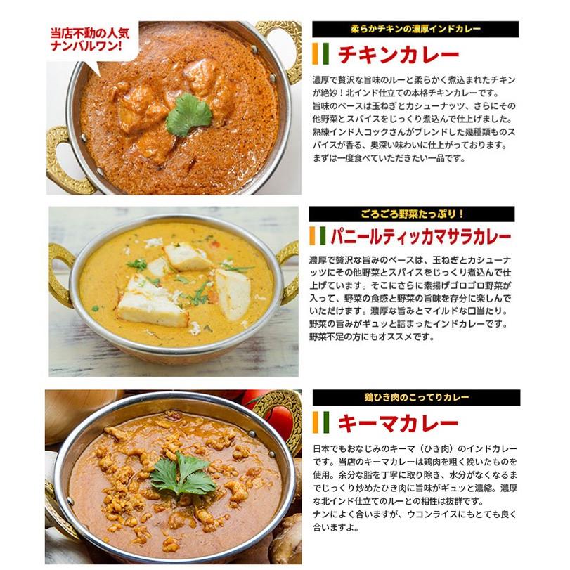 限定解放！インドカレーお試しセット【 4セットで送料無料】冷凍カレー (170g)　2品 ＋ ナン or ライス (200g)2品｜aarti-japan｜04