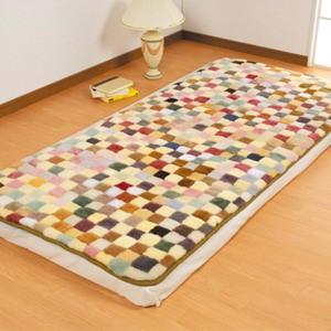 送料無料ムートンパッチワークシーツ ９０×１９０ ＤＺＬＢＣ９０ 10P03Dec16