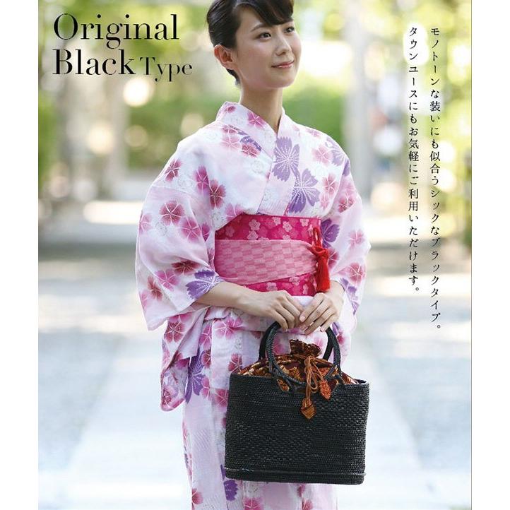 送料無料 かごバッグ 送料無料 ナルミニさんのアタバッグ オリジナルブラックタイプ 長く愛用するほど光沢が増し 美しい飴色に 手編み レディースファッション 夏向け バッグ 南国 バリ島 ヤフー店 y サマーバッグ Charaラボ