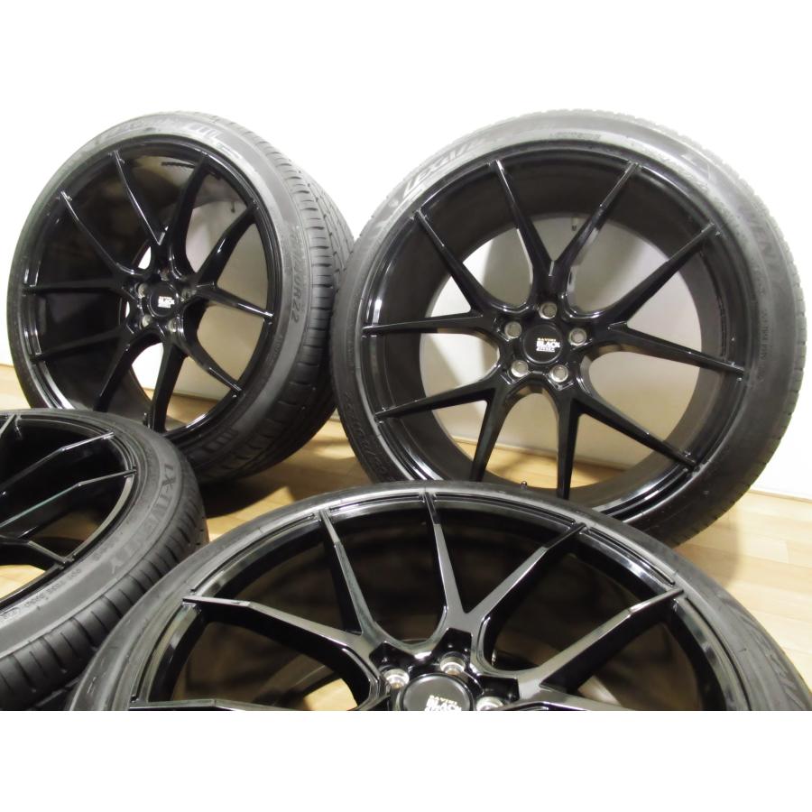 希少モデル SAVINI BLACK FORZA BM14 10.5J+35 PCD114.3-5穴 TPMS付 