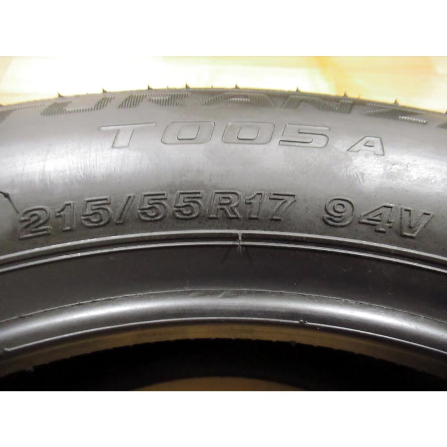 【新車外し】ほぼ新品　215/55R17 ブリヂストン　TURANZA T005A Bridgestone Turanza T001 215/55R17 94V ao Performance Summer Tire