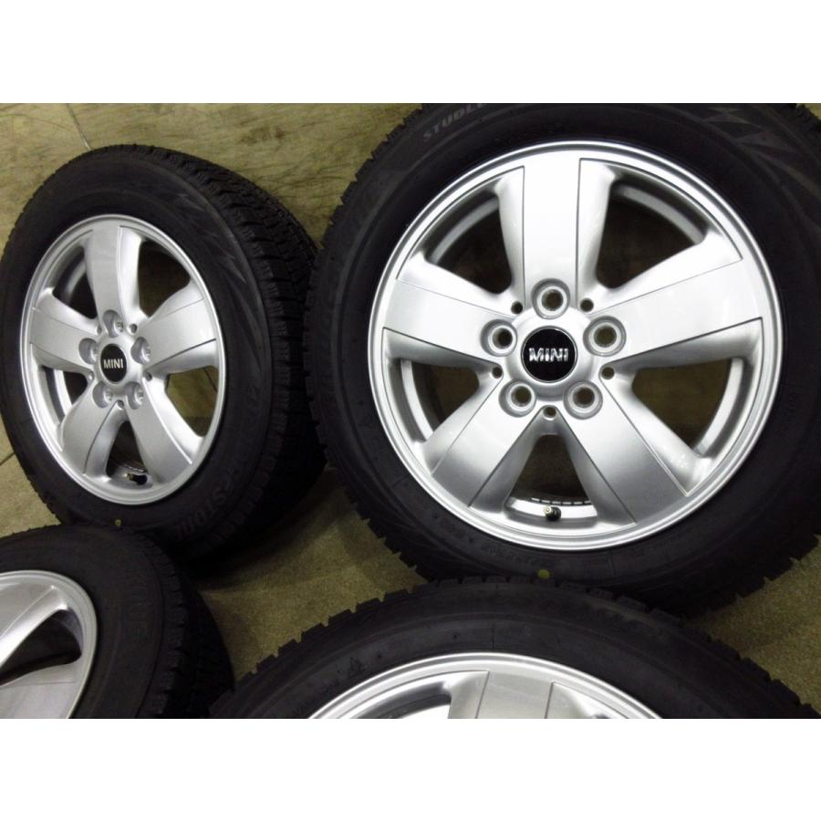 ほぼ新品 ミニ 純正 ヘリスポーク 492 5.5J+46 PCD112-5穴 ブリヂストン VRX2 175/65R15 BLIZZAK スタッドレス MINI F55 F56 F57 等｜aatstore｜02