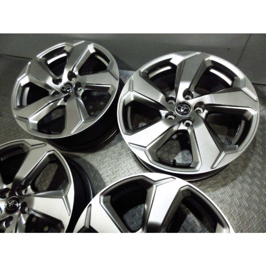 美品 走行極少 トヨタ RAV4 Gグレード 純正 ハイグロス 18インチ 7J+35 