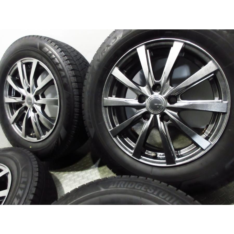 アルミタイヤ付き、ブリヂストン溝 BRIDGESTONE（ブリヂストン） 綺麗品 バリ溝 YFC GRASS ZX 6.5J+48