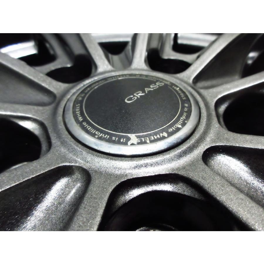 アルミタイヤ付き、ブリヂストン溝 BRIDGESTONE（ブリヂストン） 綺麗品 バリ溝 YFC GRASS ZX 6.5J+48