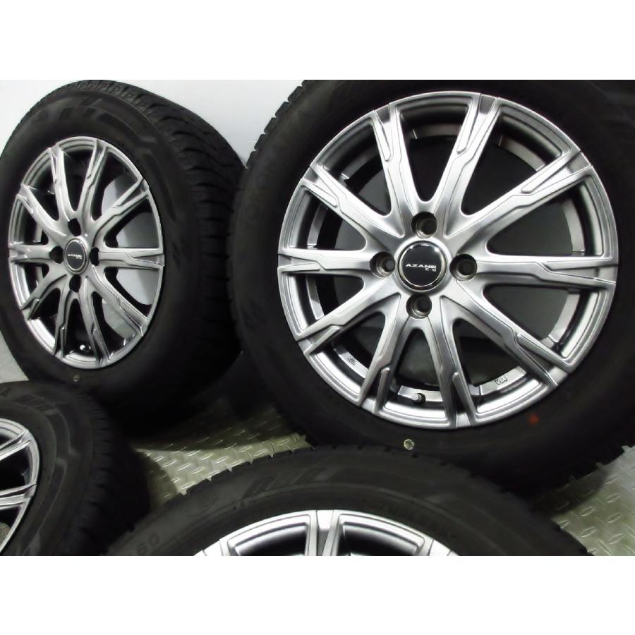 【バリ溝】ヨコハマタイヤ IG60 185/65R15 4本セット ヨコハマタイヤ 美品 バリ溝 TOPY AZANE 5.5J+50 PCD100-4穴