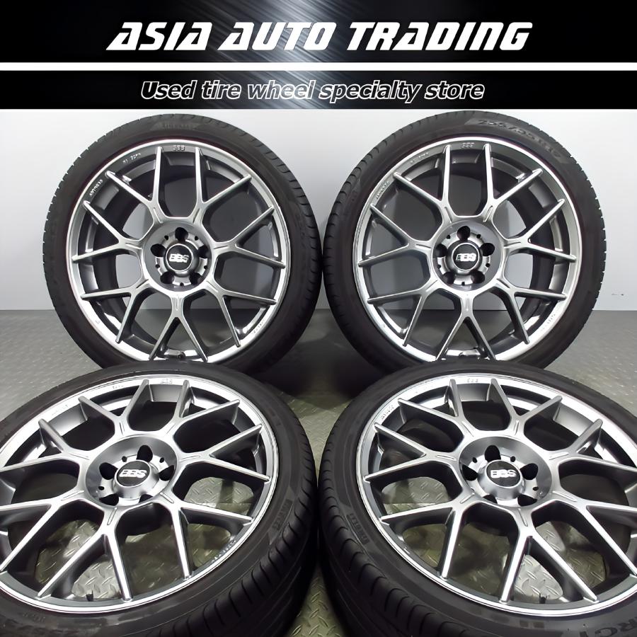 BBS 美品 BBS GERMANY XR 0201 8.5J+30 PCD112-5穴 ピレリ POWERGY 255