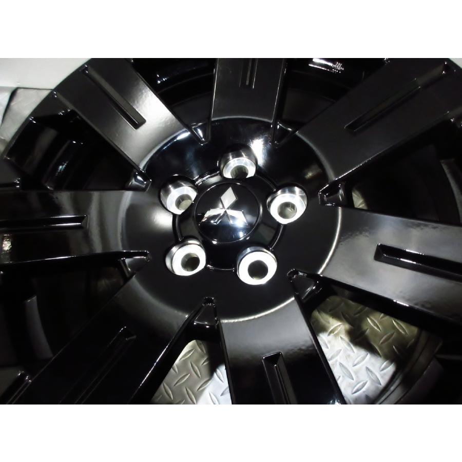 三菱 デリカD5 シャモニー 18インチ ブラック アルミホイール 5本スポーク