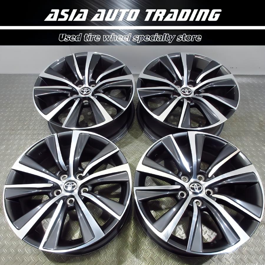 トヨタ（TOYOTA） 美品 80系 ハリアー Gグレード 純正 切削光輝 18