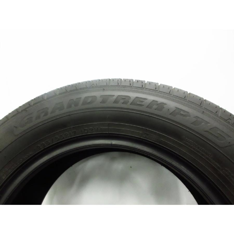 グラントレックTP5 225/65R17 2023年製 残溝5mm DUNLOP（ダンロップ） 超バリ溝 GRANDTREK PT5 225/65R17 2023年後半