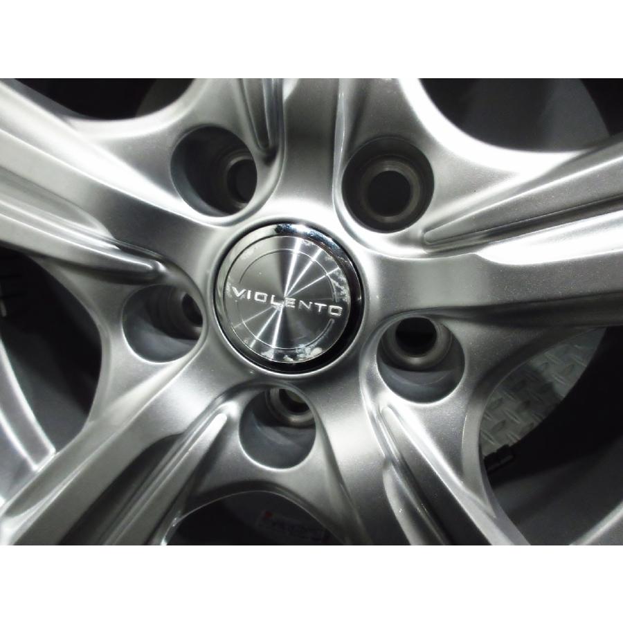 美品 VIOLENTO 6.5J+38 PCD114.3-5穴 ダンロップ WM03 205/60R16 2023年後半 ほぼ新品 スタッドレス トヨタ 90 ノア ヴォクシー プリウスαの画像
