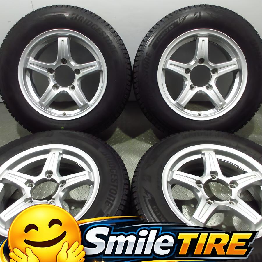 ジムニー　5.5j ３本セット　ホイール BRIDGESTONE（ブリヂストン） 美品 超バリ溝 TWS グランバート NR 5.5J