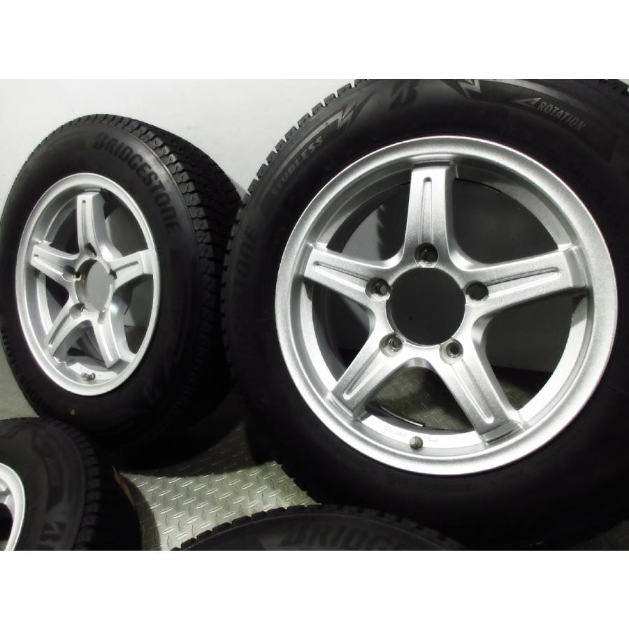 ジムニー　5.5j ３本セット　ホイール BRIDGESTONE（ブリヂストン） 美品 超バリ溝 TWS グランバート NR 5.5J