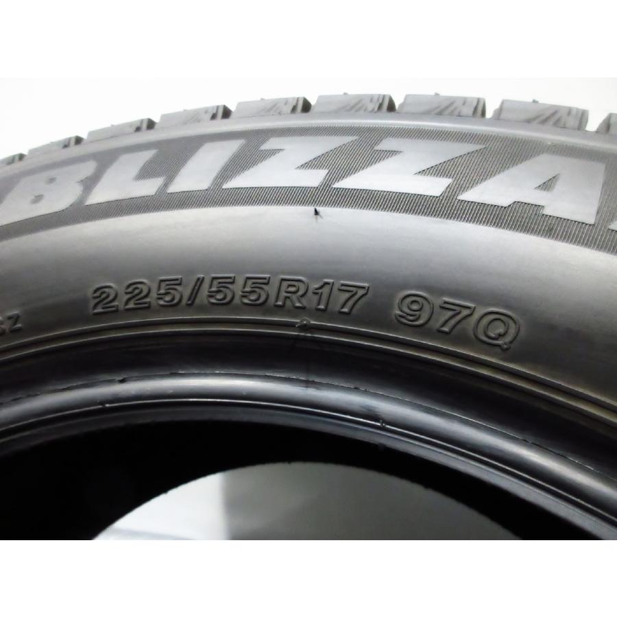 超バリ溝 ブリヂストン VRX3 225/55R17 BLIZZAK 2021年後半 走行少 スタッドレス 4本セット 札幌市 タイヤ交換OK ブリザック 冬 タイヤの画像