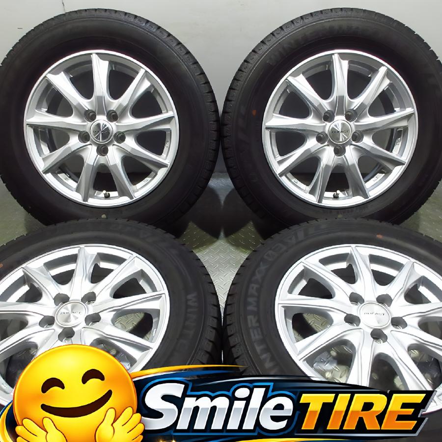 DUFACT 15インチ ホイール DUNLOP（ダンロップ） 綺麗品 超バリ溝 DUFACT DT9 6J+45 PCD100-5穴