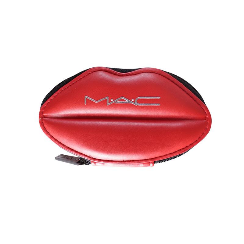 M・A・C（マック） ポーチ ロゴ入り リップポーチ #レッド 小物入れ