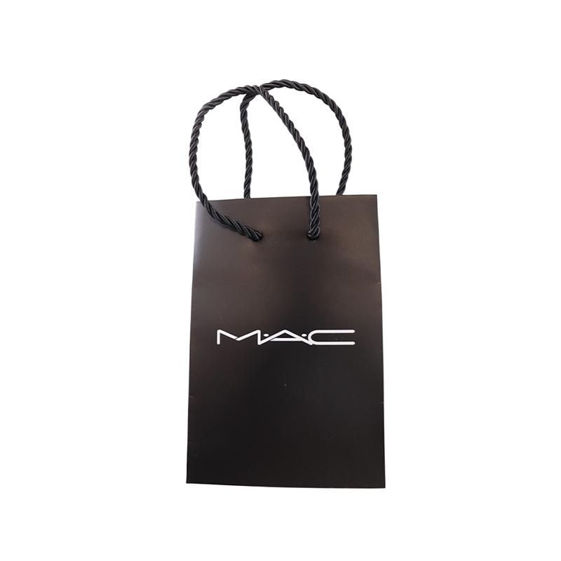 M・A・C（マック） 紙袋 ロゴ入り Sサイズ ショッパー#ブラック