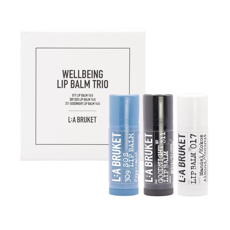 値下げ！！新品　L:A BRUKET リップバーム3本セット L:A BRUKET（ラ ブルケット） リップケア・リップクリーム LA BRUKET