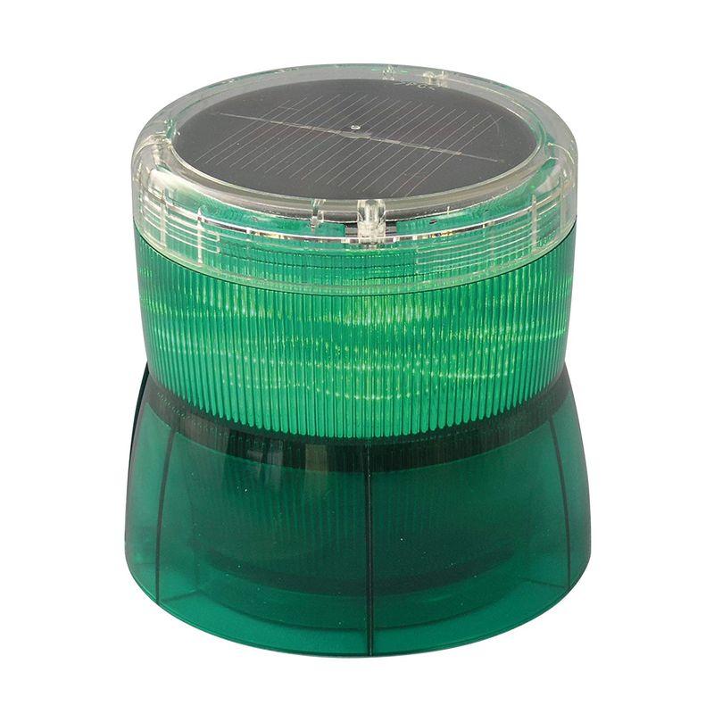 NIKKEI ソーラー式回転灯 LED回転灯(ソーラー式) マグネット 緑 0.4kg VM10S-BG M 製造、工場用 
