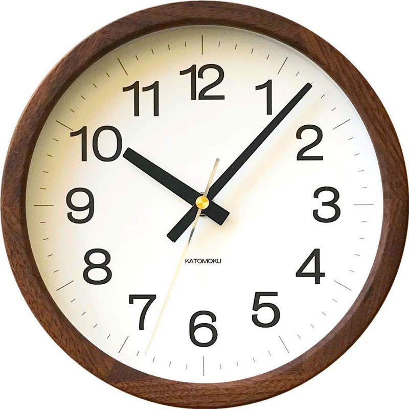 KATOMOKU Muku Clock (電波時計) km-108WA φ220mm 電波時計