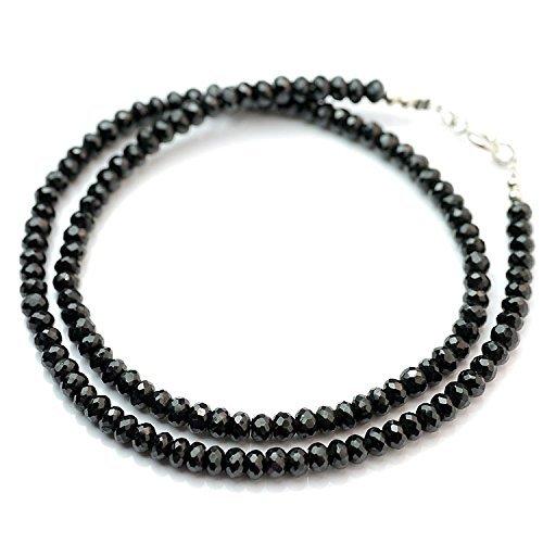 人気 シルバーワン Ma ブラックスピネル シルバー925 幅5mm 長さ45cm 黒 ビーズ ネックレス メンズ Hanagrocare Com
