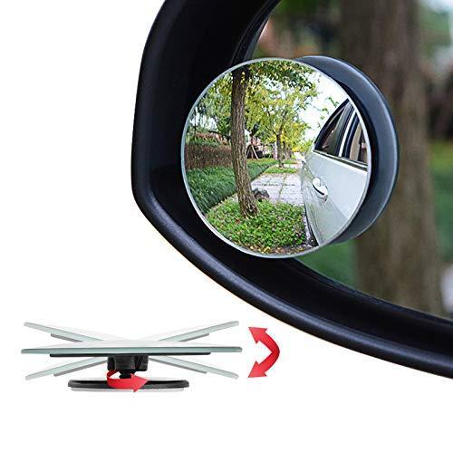 新しいブランド Ampper 円形 車用 補助 サポートミラー 360 角度調整 車用補助ミラー バックミラー サイドミラー 4個 Tronadores Com