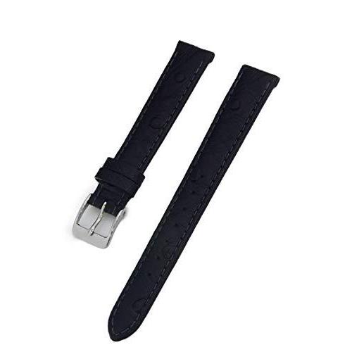 CASSISカシス オーストリッチ 時計ベルト BIELEFELD ビーレフェルト 14mm ブラック 交換用工具付き D109634301