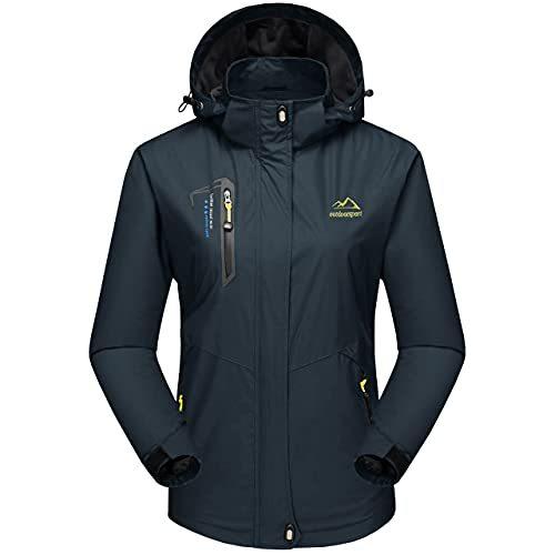 TACVASEN] アウトドアウェア レディース 多機能 マウンテンパーカー 撥 TACVASEN 防風ジャケット レディース 登山服 取り外し可能 レインウェア 多機能 通気 上着 レジャー 秋服 無地 ワークウェア グ