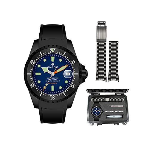 ENRIVA ダイバーズウォッチ 逆回転防止ベゼル(セラミック) 自動巻き 腕時計 日付表示 1000メートル専門防水 NH35 スポーツ ダイバーズウォッチ 逆回転防止ベゼル セラミック 自動巻き 腕時計 日付表示 1000メートル専門防水 NH35 スポーツ