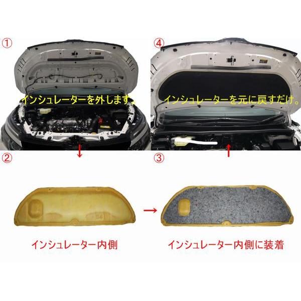 ヴォクシー80 ノア80 エンジン防音断熱キット ZWR80 ZRR80 系