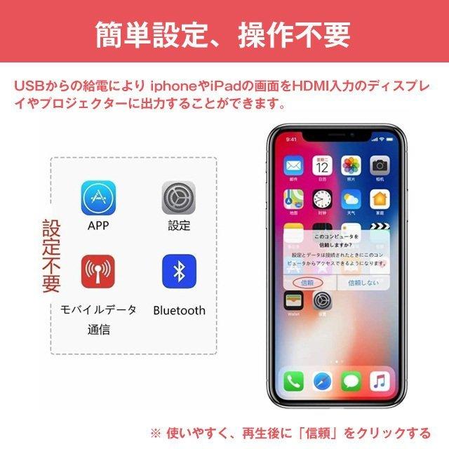 Lightning to HDMI 変換ケーブル テレビ高解像度 ゲーム youtube動画視聴 apple lightning-digital avアダプタ iPhone iPad ipod対応 iOS14対応 送料無料　｜ab-store2｜11