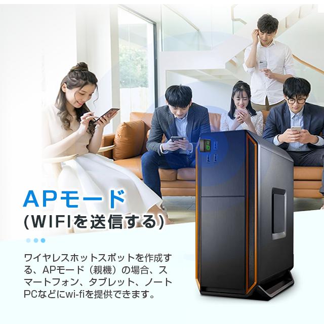 wi-fi 高速無線wifi 外部アンテナ 無線LAN 親機/子機 USBアダプター、 パソコンに直接挿し込んで使える キータイプで【Free Driver】ドライバを内蔵｜ab-store2｜06