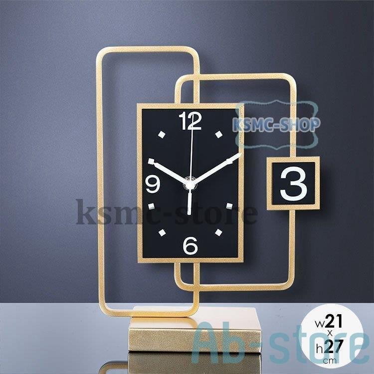 置き時計 北欧 都会的 おしゃれ 引越し祝い 結婚祝い ゴールドシンプル プレゼント ギフト スクエア 掛け時計 壁掛け時計 ゴールドシンプル 都会的 モダンリビング モード ブラック Abストア ホワイト Ab